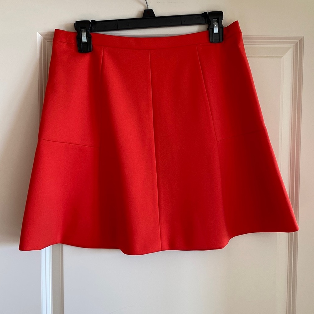Red J.Crew Professional Skirt size 6